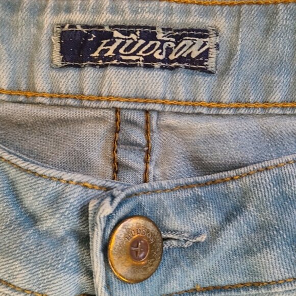 Light Blue Women's Flare Jeans - Picture 7 of 10